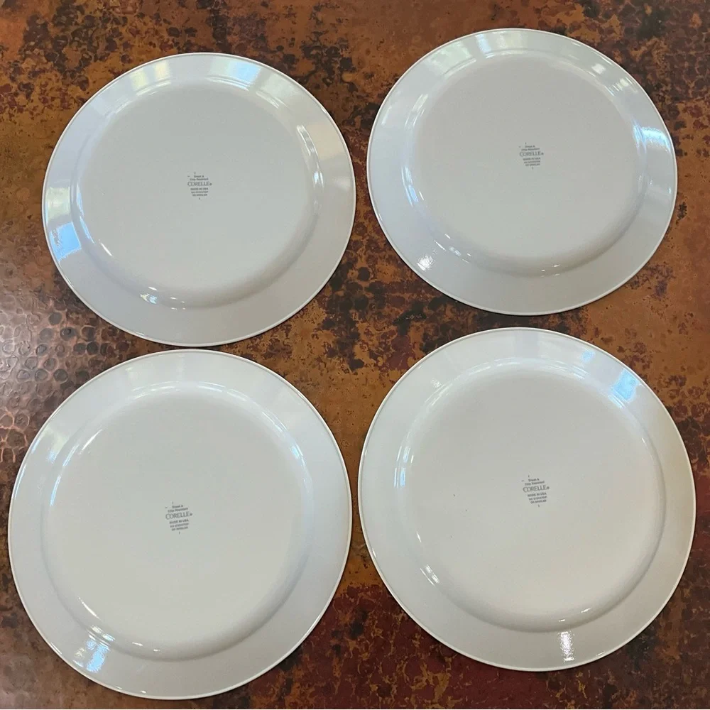 Corelle Textured Leaves Dinner Plates